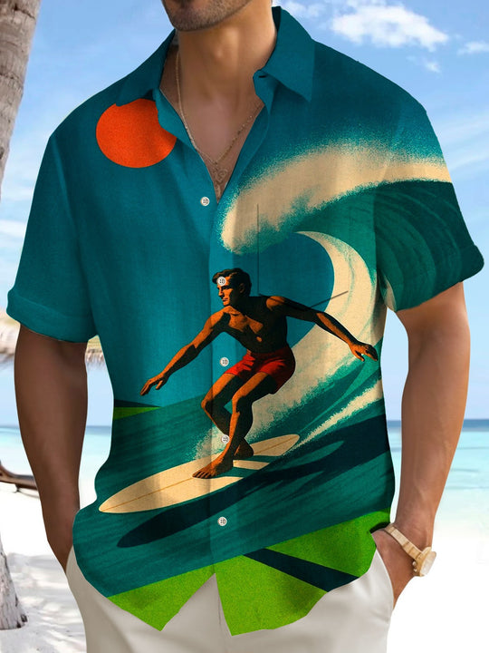 men's tropical shirt front view