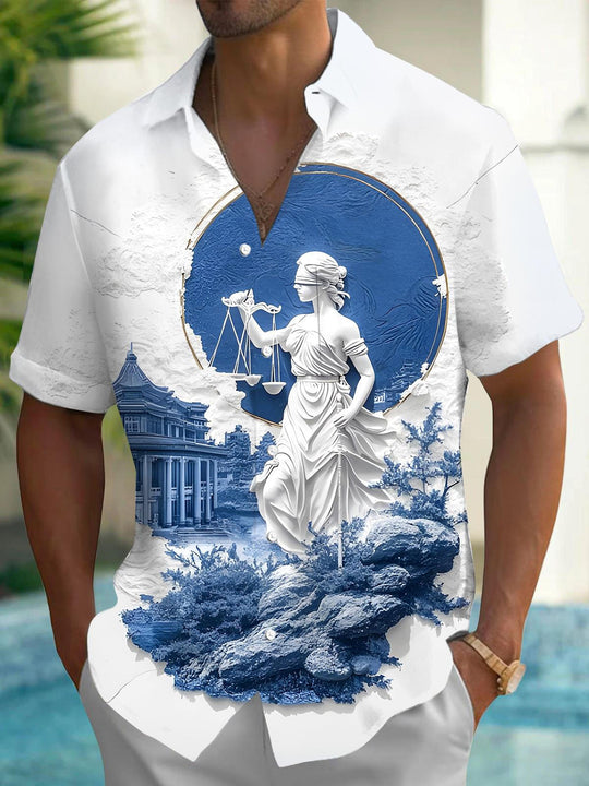 men's pocket shirt back view