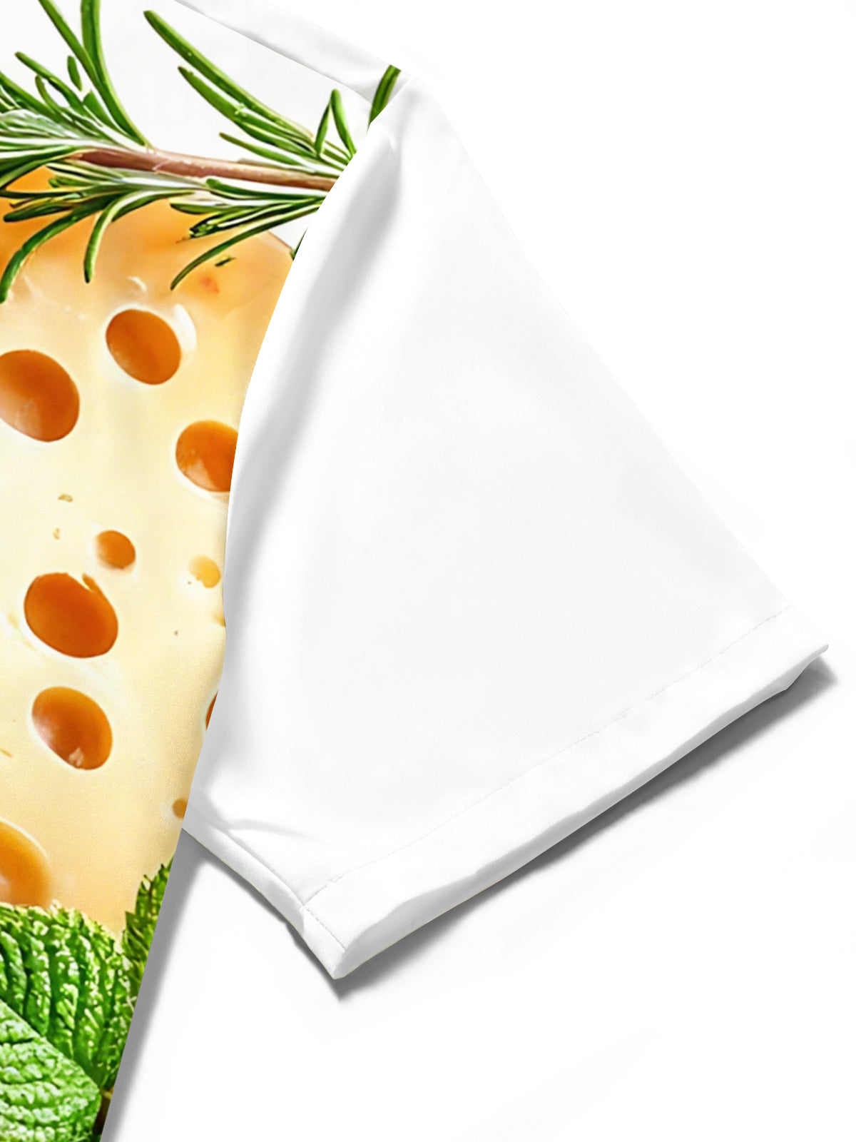 Food Print Men's Pocket Short Sleeve Shirts