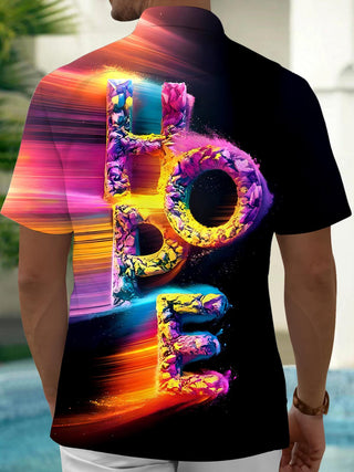 men's tye dye shirt back view