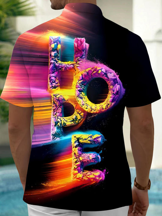 men's tye dye shirt back view