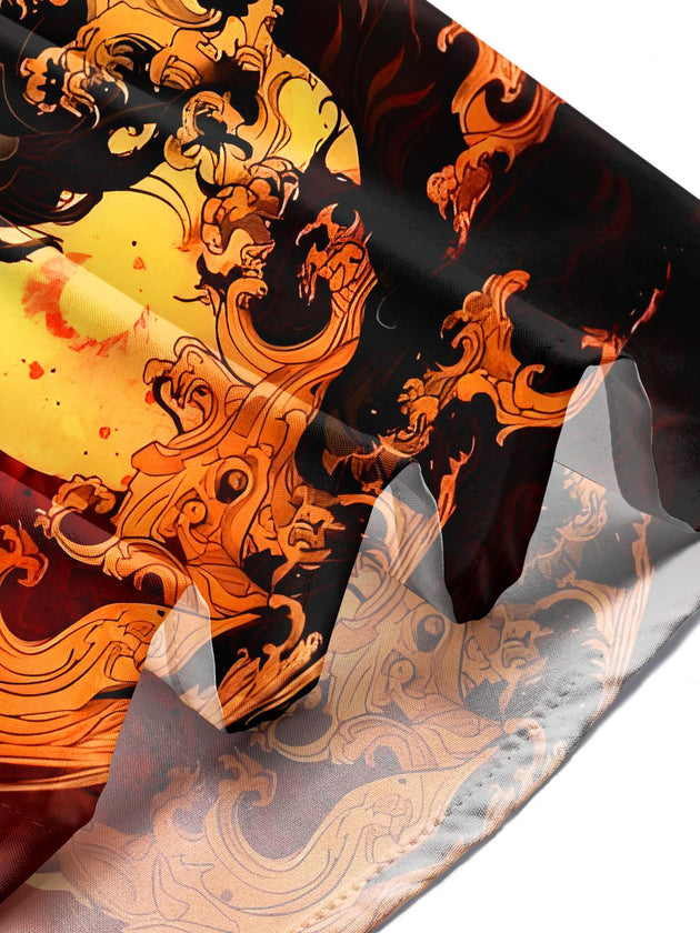 men's tiger print shirt summer vacation