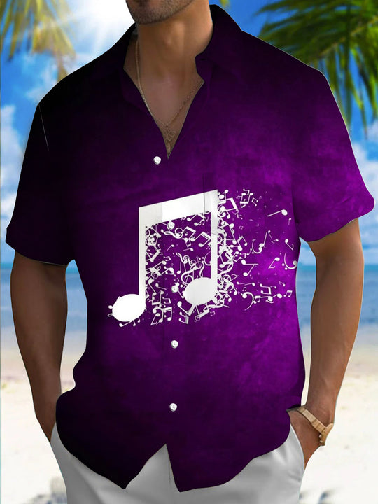 men's patterned sweater shirt front view