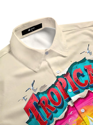 men's tropical shirt side view