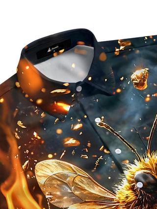 men's short sleeve shirt side view