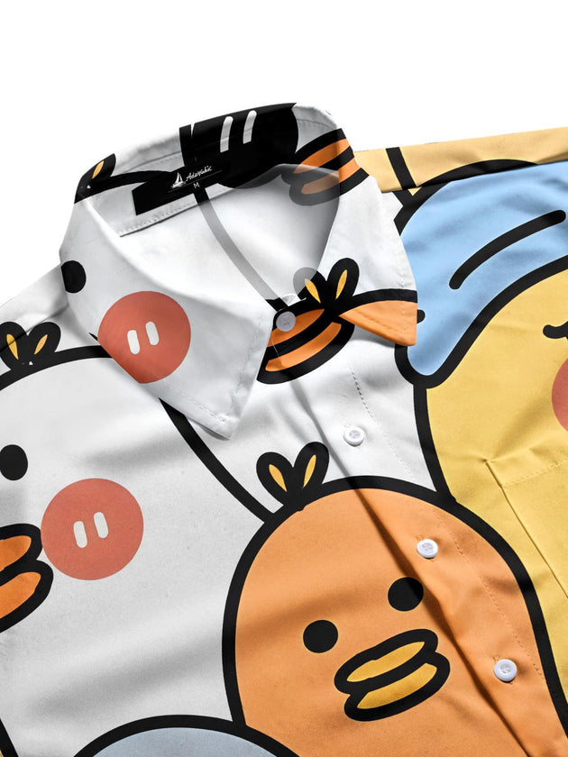 men's short sleeve shirt side view