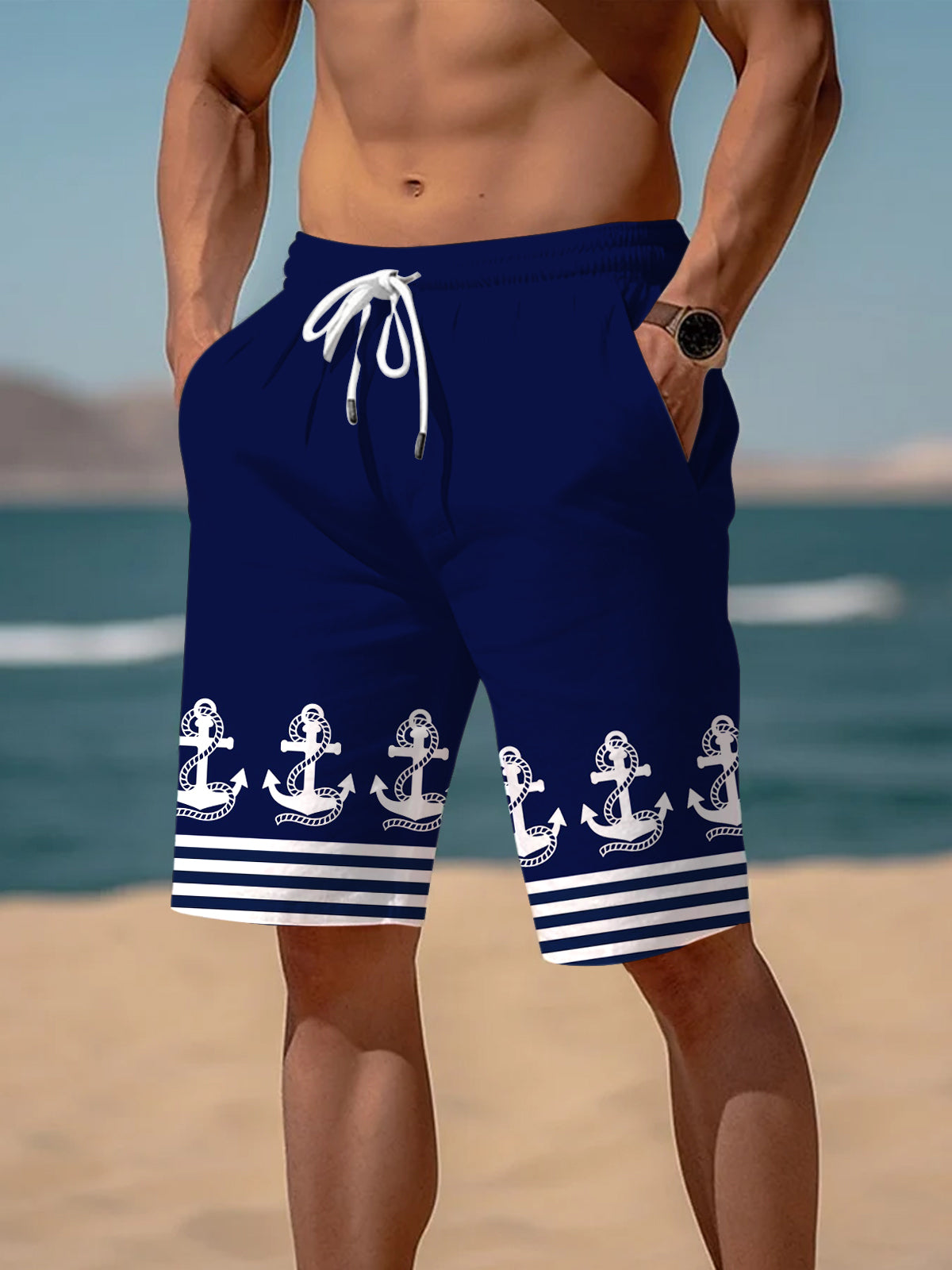 Anchor Men's Shorts With Pocket