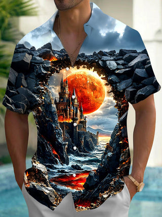 men's short sleeve shirt front view