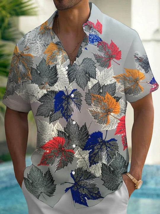 men's map print shirt front view