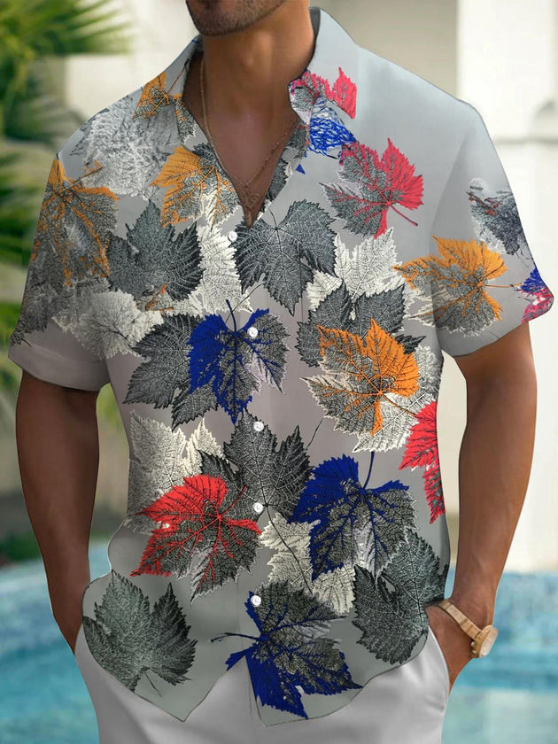 men's map print shirt front view