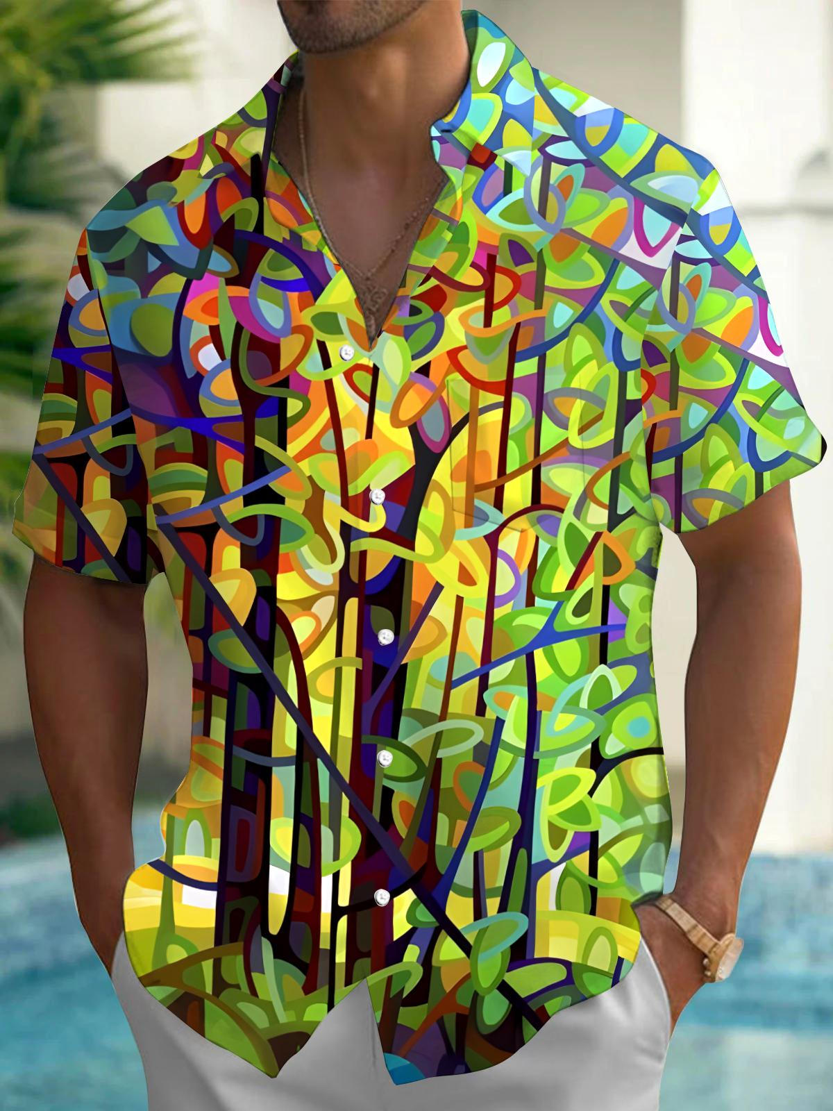 Tree Men's Pocket Short Sleeve Shirts