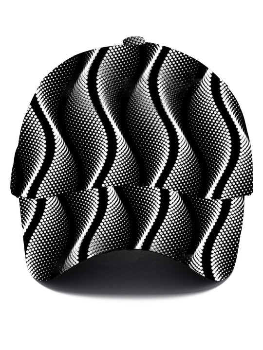 Men's geometric print baseball cap front view
