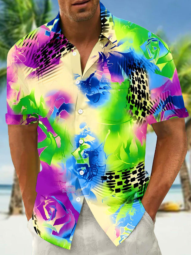 men's aloha shirt back view