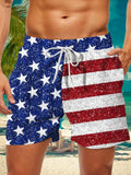 American Flag Men's Shorts With Pocket