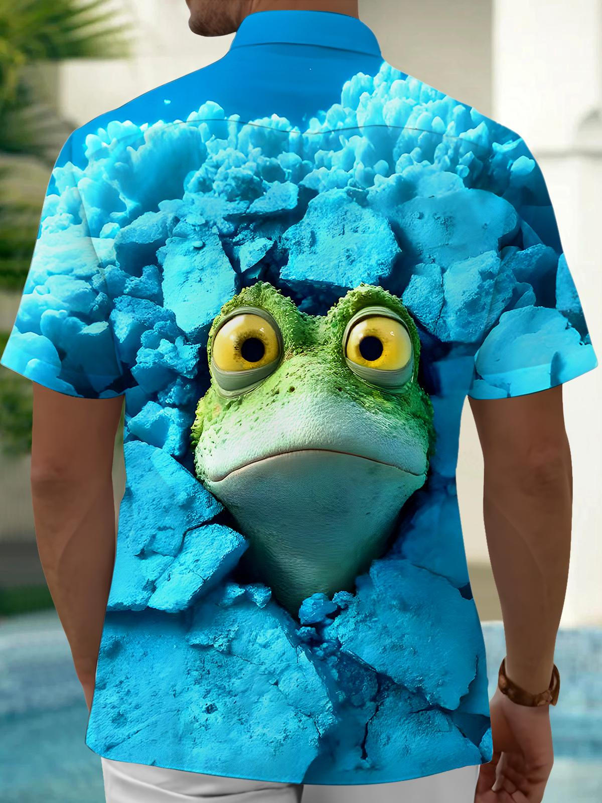 men's aloha shirt back view