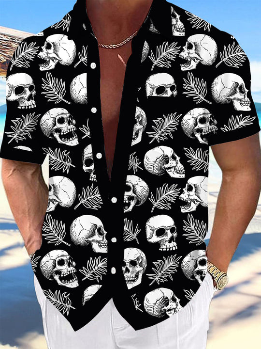 men's patterned sweater shirt front view