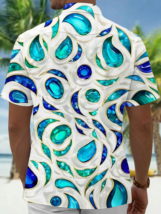 men's aloha shirt back view