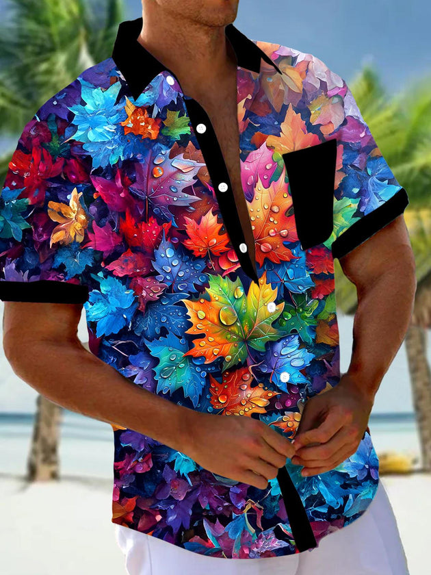 men's map print shirt front view