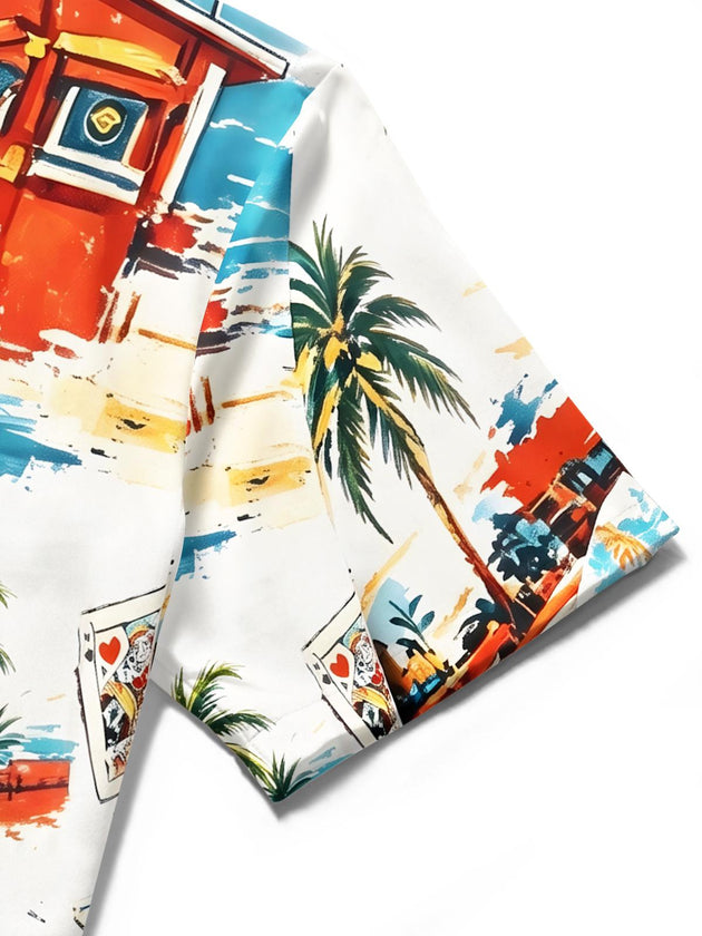 men's Hawaiian shirt tropical beach vacation