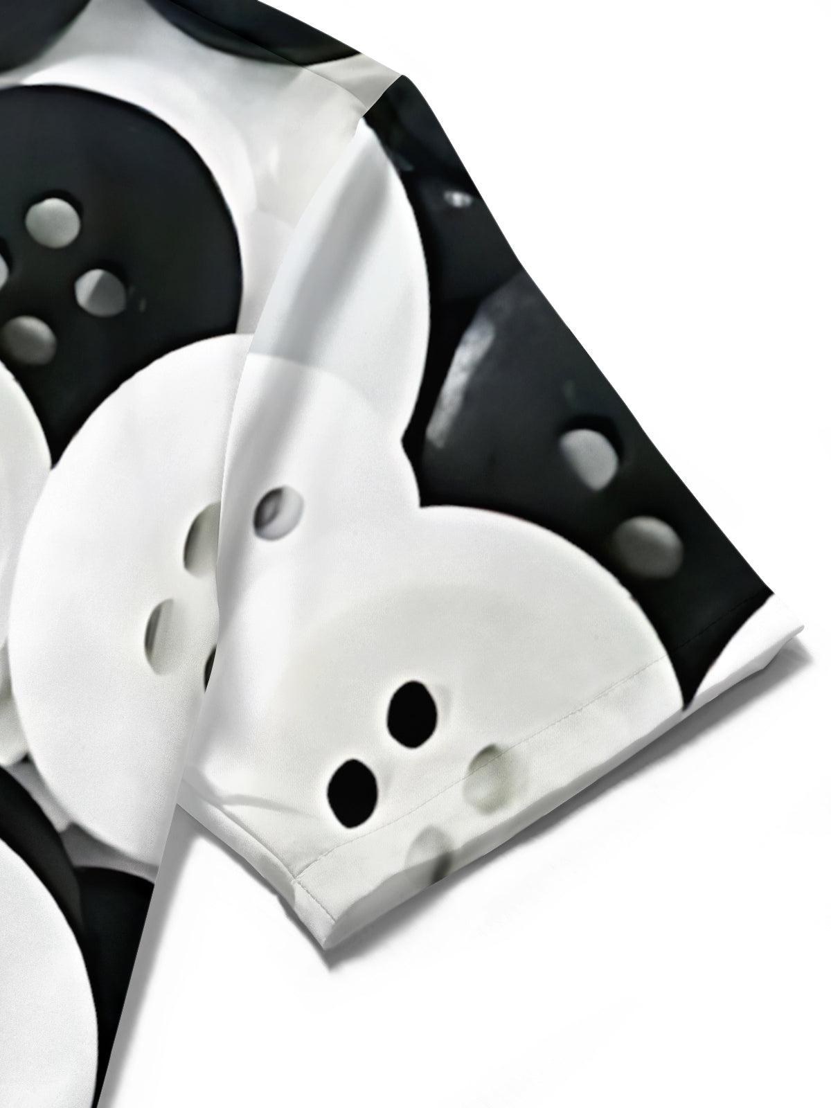 Button Print Men's Pocket Short Sleeve Shirts