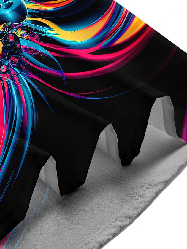 Tie Dye E-Sports Football Fantasy Men's Pocket Short Sleeve Shirts