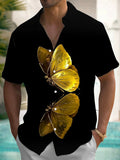 Butterfly Men's Pocket Short Sleeve Shirts