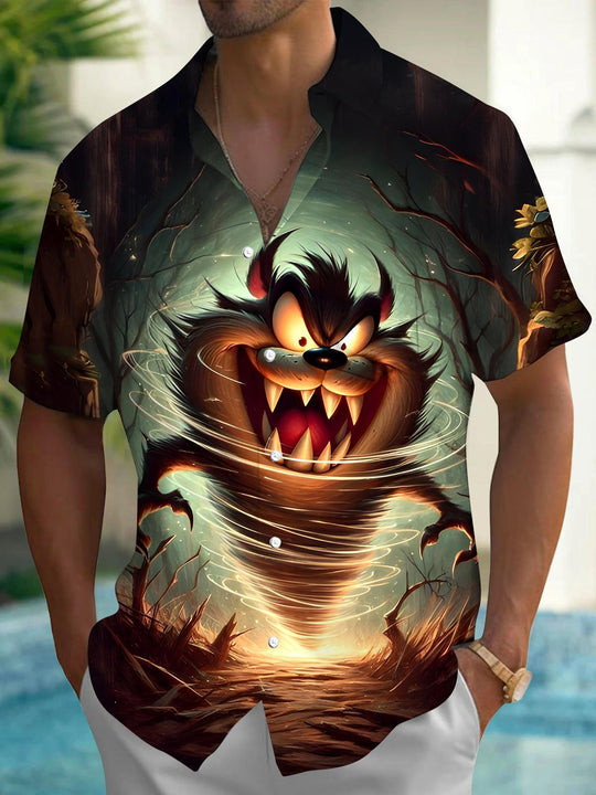 men's spooky shirt back view