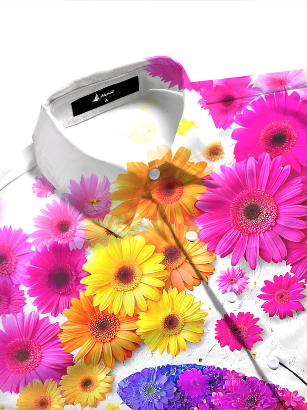 Butterfly Floral Women's Short Sleeve Shirts