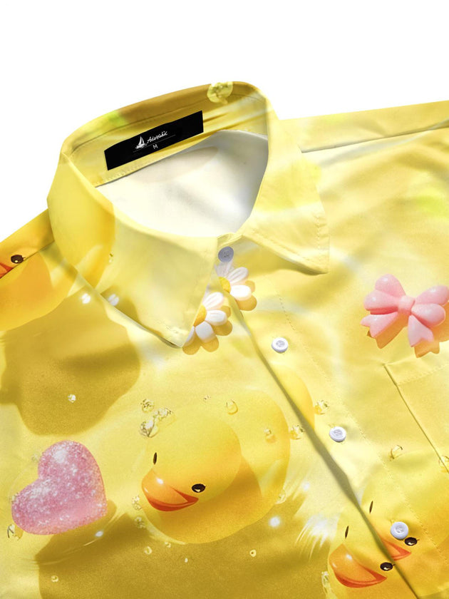 men's short sleeve shirt side view