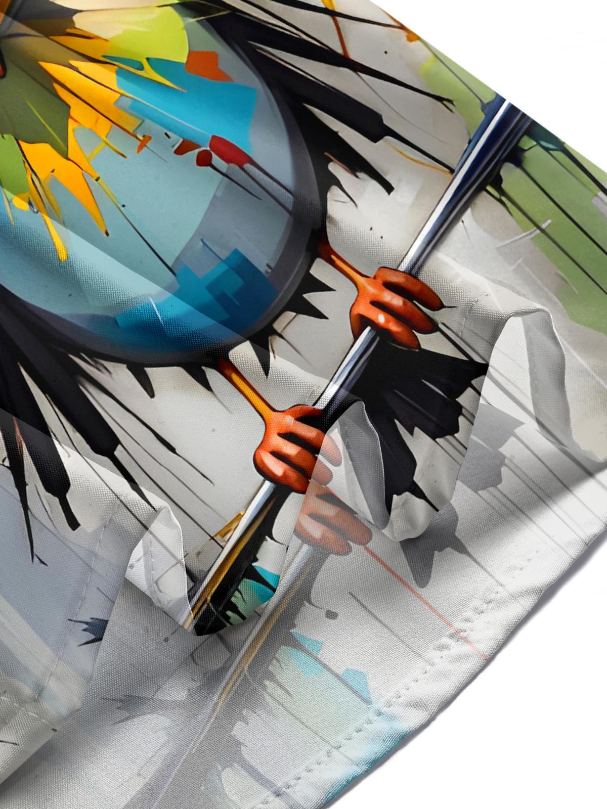 Funny Bird Men's Pocket Short Sleeve Shirts