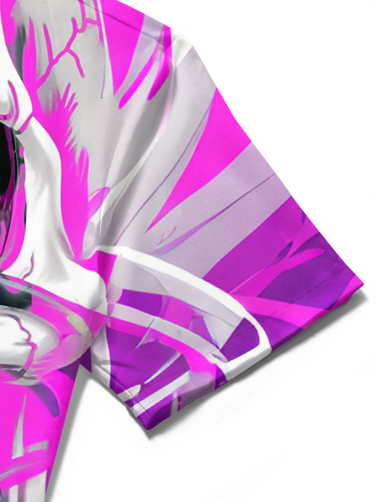 Skull Print Men's Pocket Short Sleeve Shirts