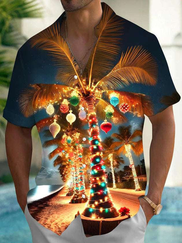 men's Christmas shirt front view holiday party