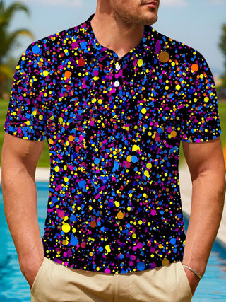 men's tie dye shirt front view