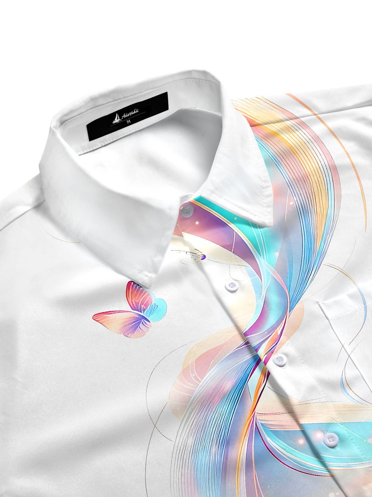 men's short sleeve shirt side view