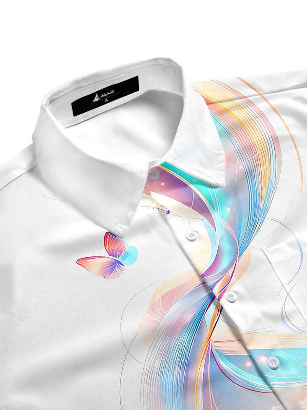 men's short sleeve shirt side view