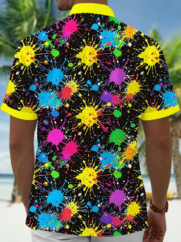 men's tye dye shirt back view