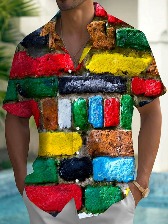 men's tie dye shirt front view