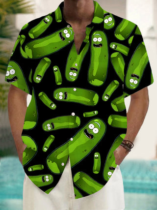 men's shirt front view
