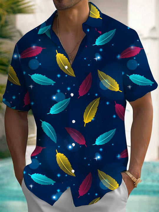 men's short sleeve shirt front view