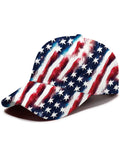 American Flag Print Men's Print Baseball Cap