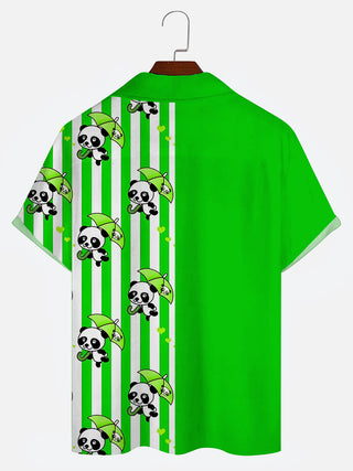 men's camp collar shirt back view