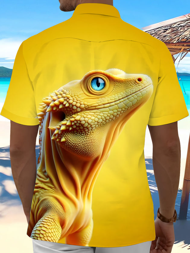 men's short sleeve shirt side view