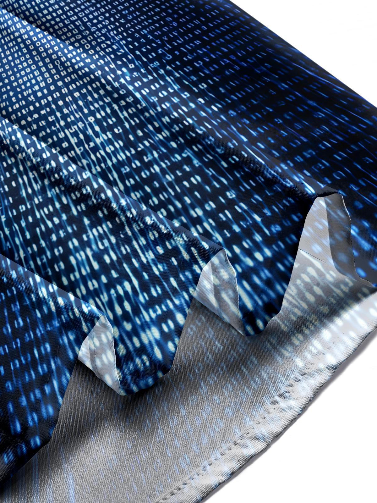 Eye Print Men's Pocket Short Sleeve Shirts