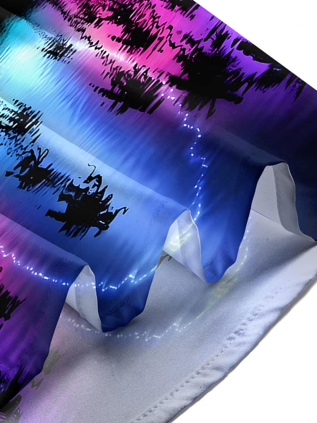 men's Hawaiian shirt close-up short sleeve