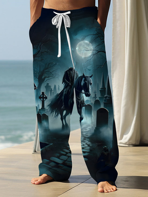 men's Halloween casual pants front view costume