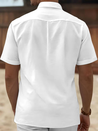 men's pocket shirt back view