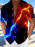 Lightning Men's Pocket Short Sleeve Shirts