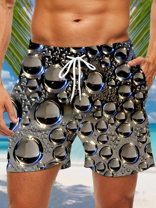 men's Hawaiian casual pants front view tropical beach vacation
