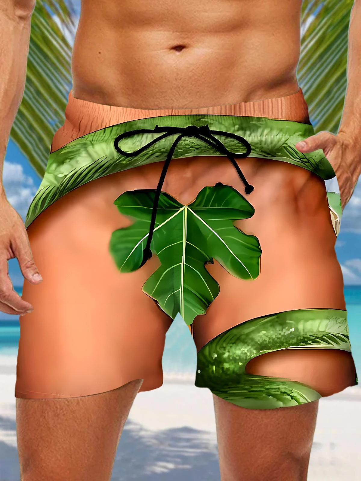 Funny Men's Print Pocket Shorts