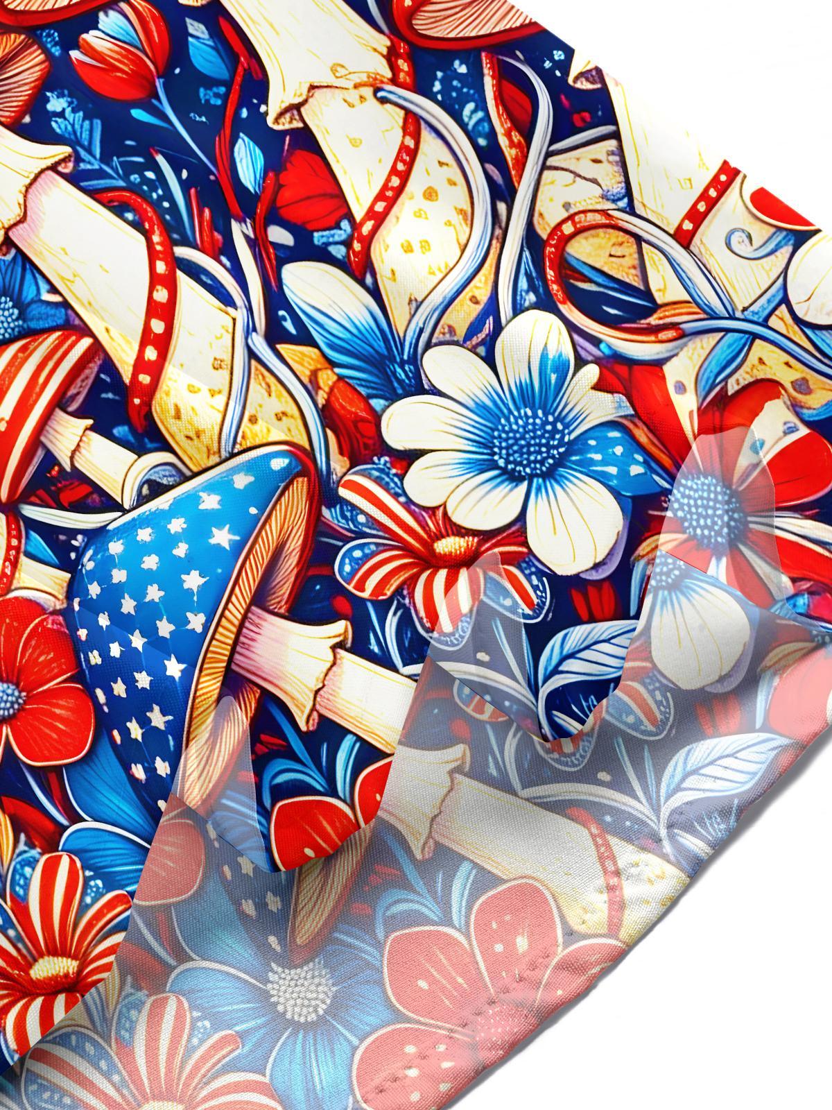 men's floral shirt Independence Day